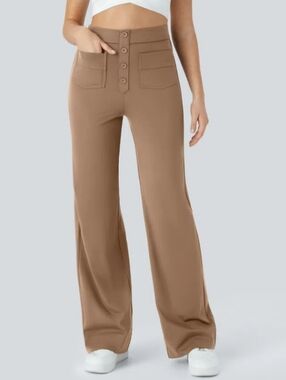 HALARA DayStretch High Waisted Pockets Straight Leg Casual Pants Size XS